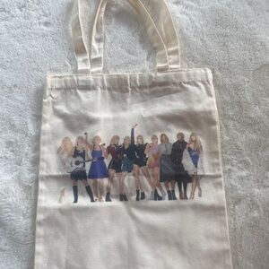 NWOT Taylor Swift Cotton Canvas Tote With Shoulder Strap